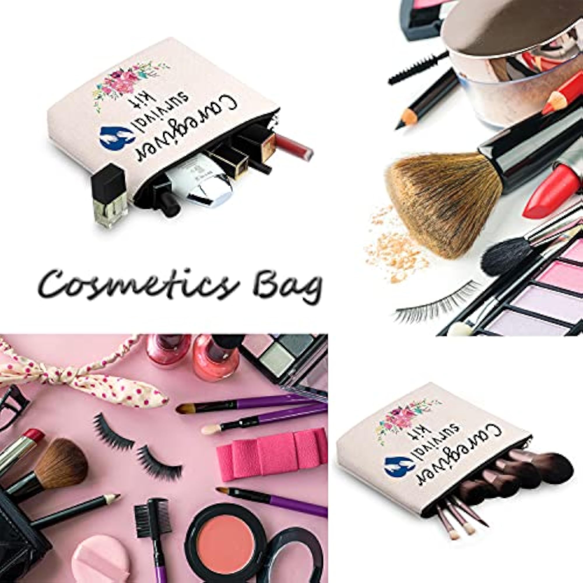Caregiver Survival Kit Zipper Pouch Makeup Bag Gift
